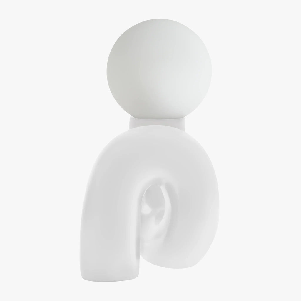 Table Lamp Gittana Sculptural – Curved Resin Base Ambient Light