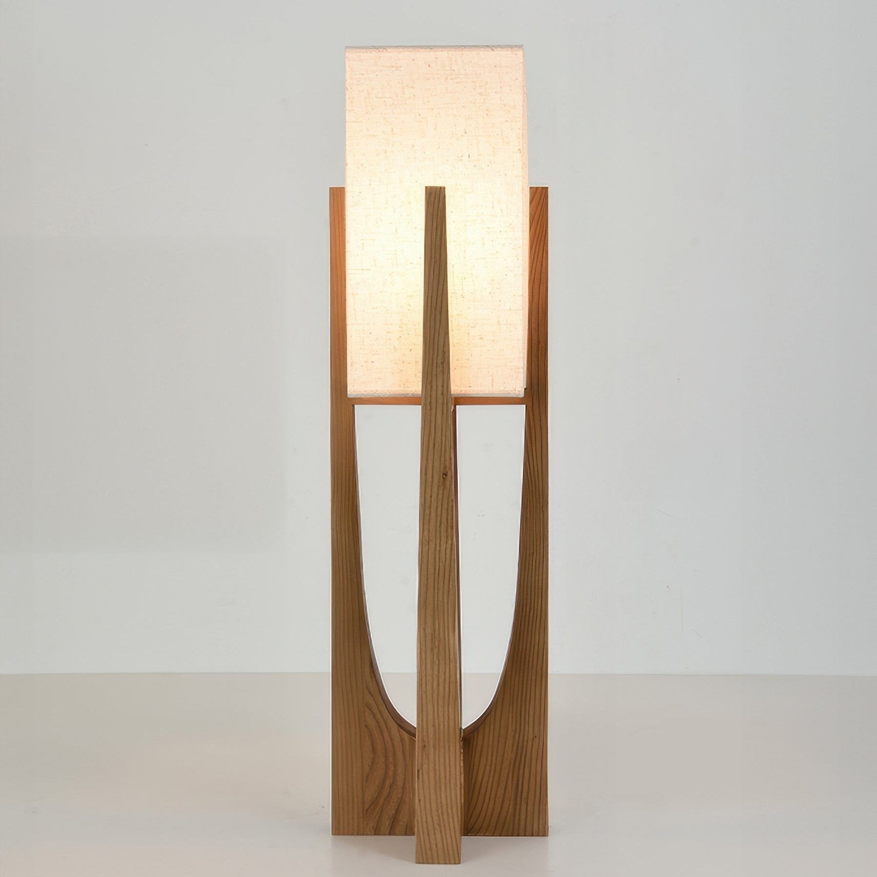 Floor Lamp – Japanese Wooden Walnut Modern LED Standing Lamp