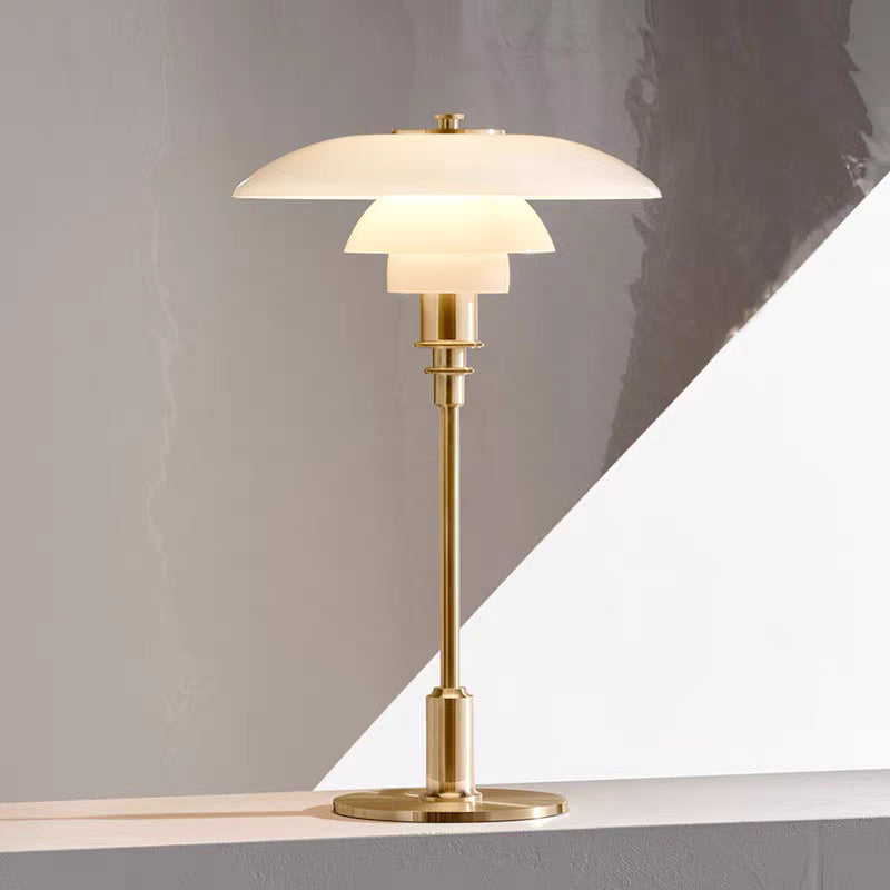 Table Lamp – Scandinavian Danish Designer LED Glass & Iron Lamp
